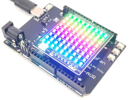 RGBMATRIX-FUNX (9x9ドットマトリックス WS2812B x(81+1))