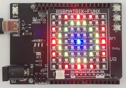 RGBMATRIX-FUNX (9x9ドットマトリックス WS2812B x(81+1))
