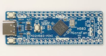 STM32H503-MINI ( STM32H503CBU6, ARM Cortex-M33, 250MHz, 128KFlash, 32KRAM) 開発ボード Type-C USBコネクタ