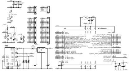 STM32H503-MINI ( STM32H503CBU6, ARM Cortex-M33, 250MHz, 128KFlash, 32KRAM) 開発ボード Type-C USBコネクタ