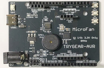 TRYGEAR-AVR (ATmega328P UNO R3 準拠, 3.3V 8MHz)