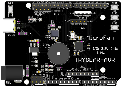 TRYGEAR-AVR (ATmega328P UNO R3 準拠, 3.3V 8MHz)