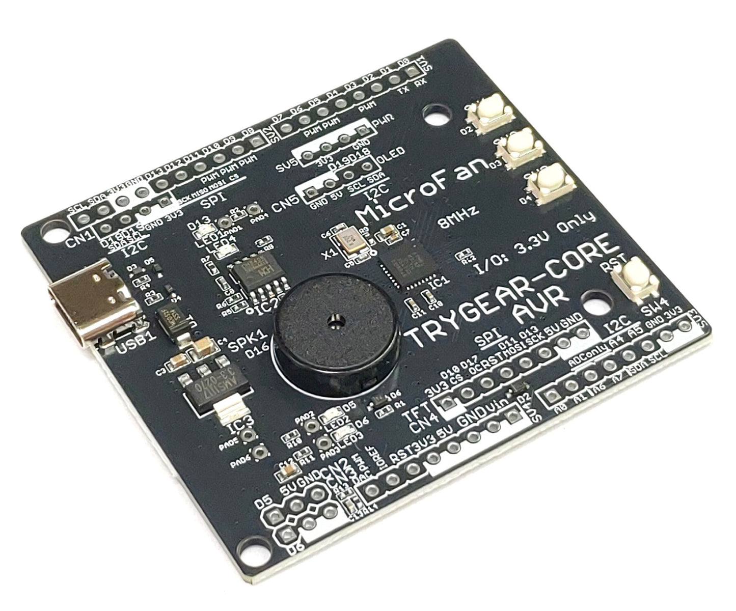 TRYGEAR-CORE AVR (ATmega328P UNO R3 準拠, 3.3V 8MHz)