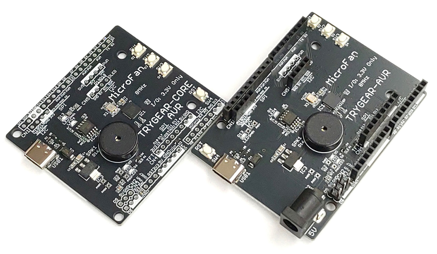 TRYGEAR-CORE AVR (ATmega328P UNO R3 準拠, 3.3V 8MHz)