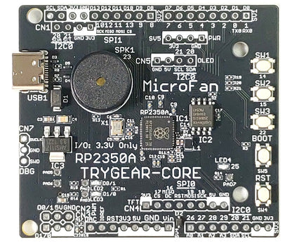 TRYGEAR-CORE RP2350A (RP2350A, Dual ARM Cortex-M33 8MB Flash)