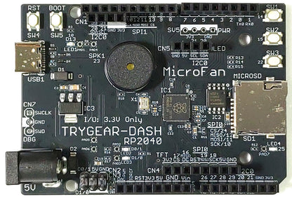 TRYGEAR-DASH-RP2040 (RP2040, Dual ARM Cortex-M0+ 8MB Flash)