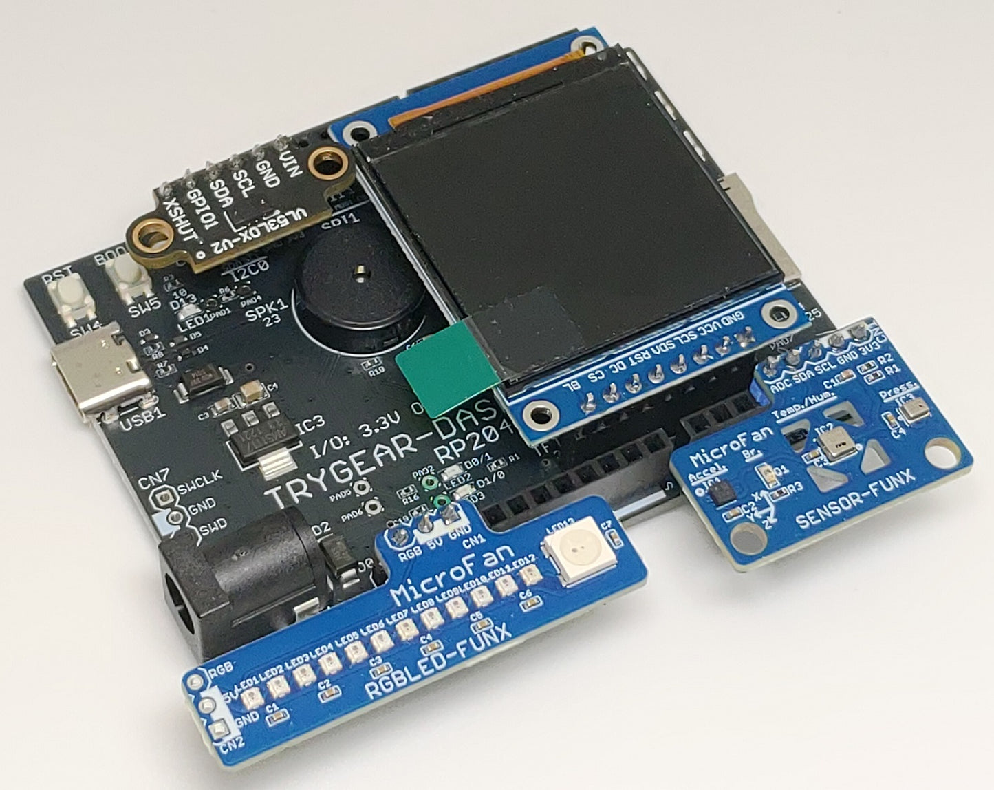 TRYGEAR-DASH-RP2040 (RP2040, Dual ARM Cortex-M0+ 8MB Flash)