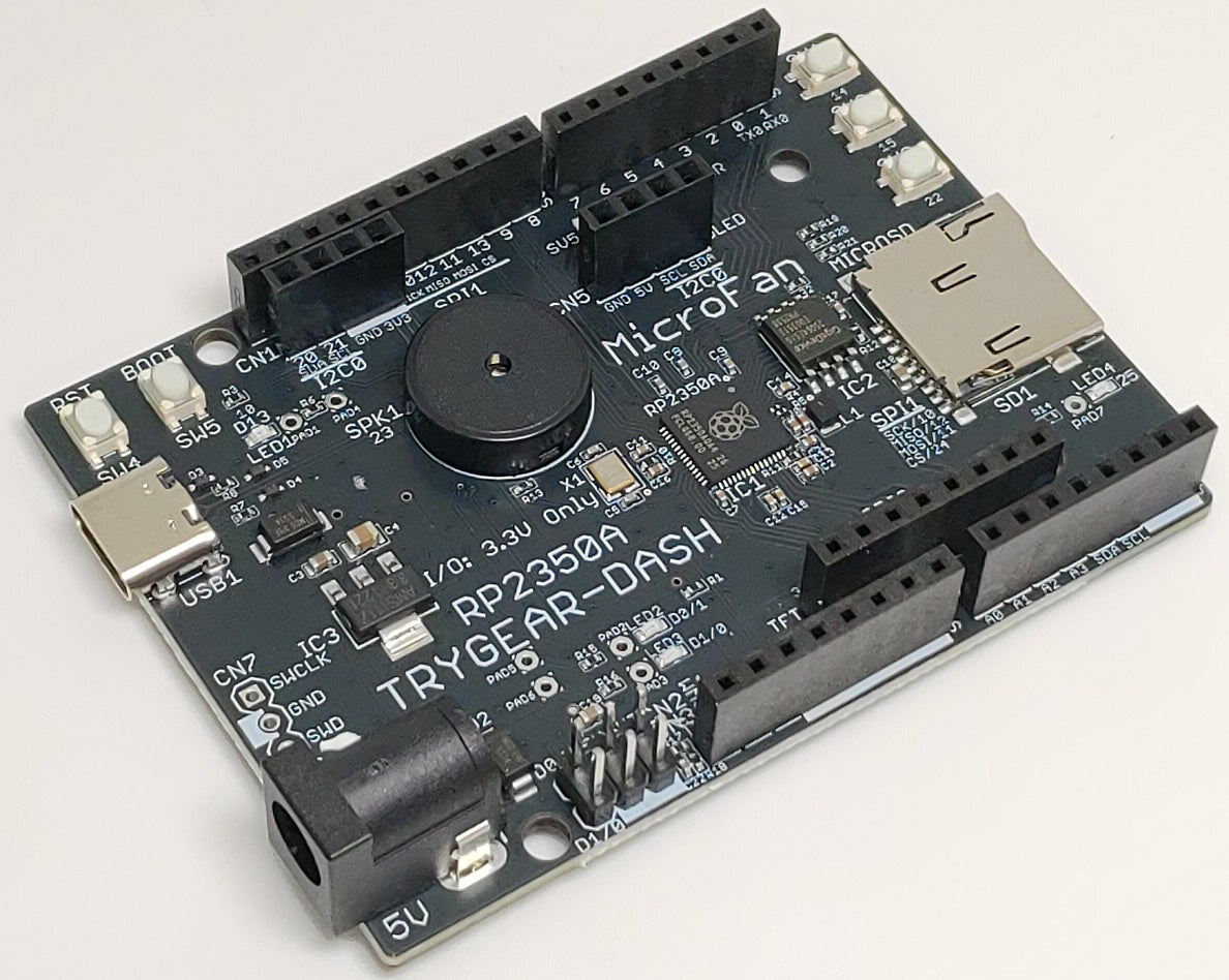 TRYGEAR-DASH-RP2350A (RP2350A, Dual ARM Cortex-M33 8MB Flash)