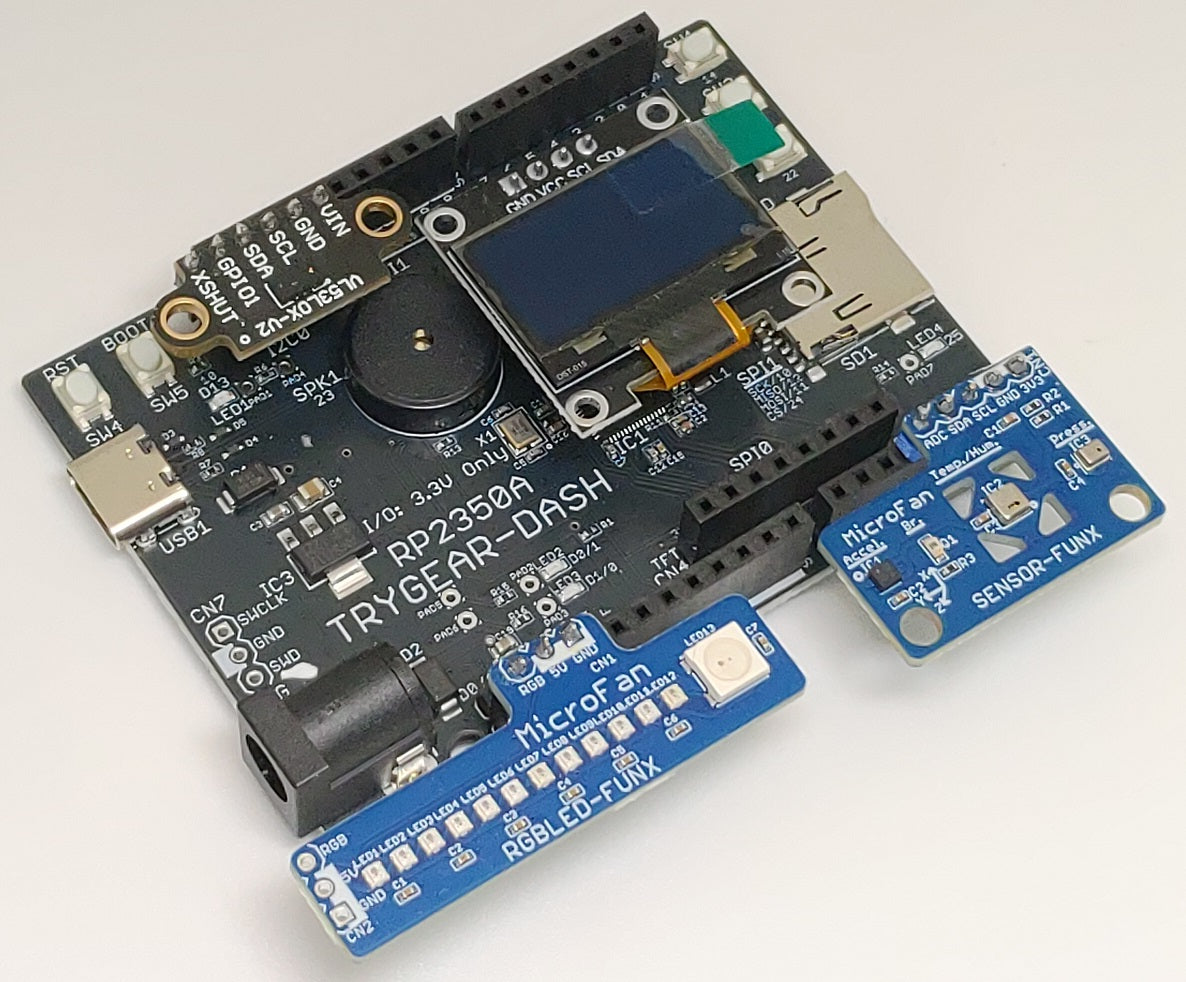 TRYGEAR-DASH-RP2350A (RP2350A, Dual ARM Cortex-M33 8MB Flash)