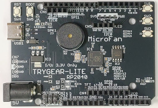 TRYGEAR-LITE-RP2040 (RP2040, Dual ARM Cortex-M0+ 4MB Flash)