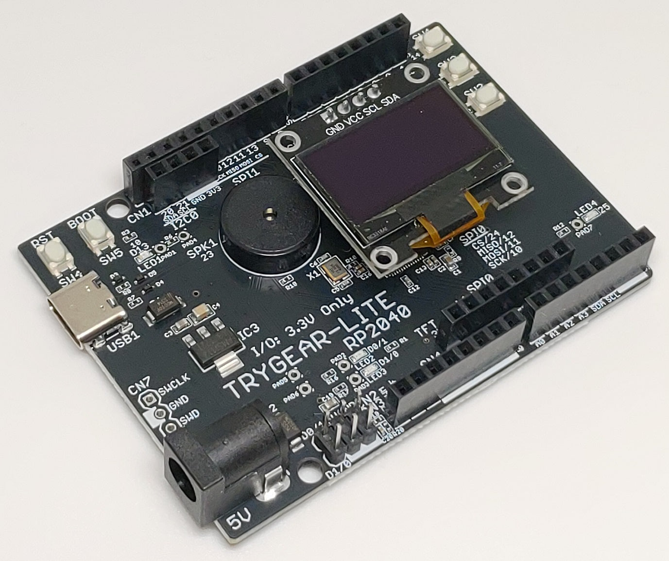 TRYGEAR-LITE-RP2040 (RP2040, Dual ARM Cortex-M0+ 4MB Flash)