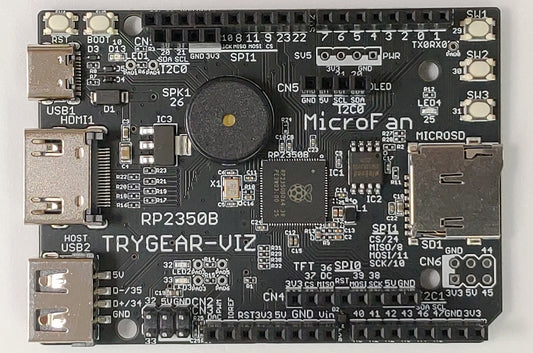 TRYGEAR-VIZ-RP2350B (RP2350B, Dual ARM Cortex-M33 16MB Flash)