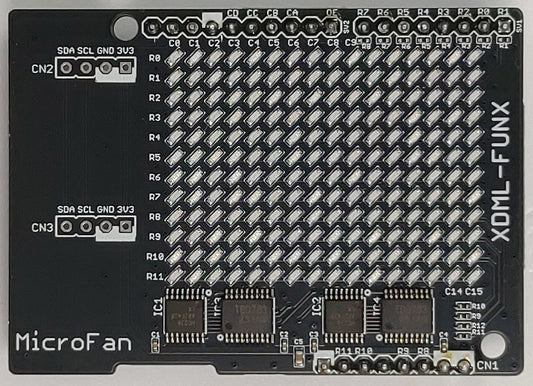 XDML-FUNX TRYGEAR用16x12ドット緑色LEDマトリックス